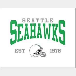 Retro Seattle Football Posters and Art